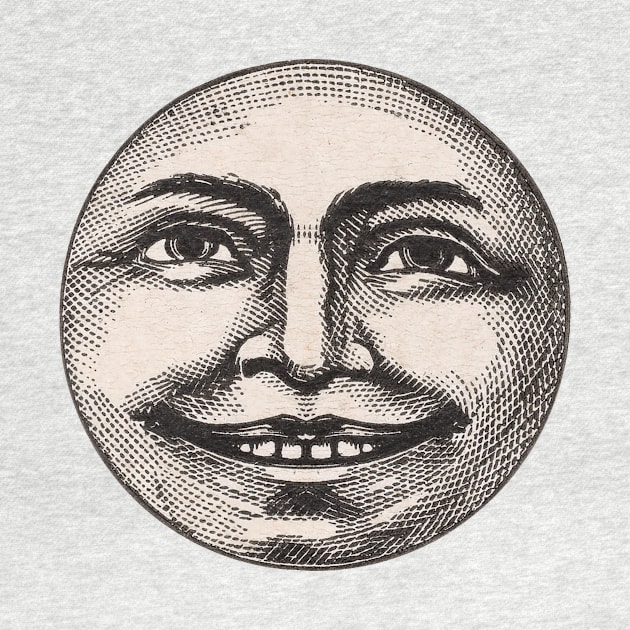 Man in the Moon Face by RedThorThreads